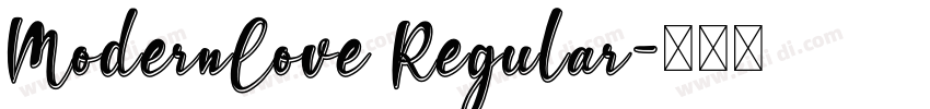 ModernLove Regular字体转换